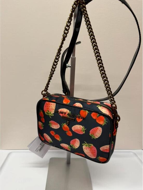 Kurt Geiger Handbags - Kurt Geiger London Strawberry Camera Bag 🍓 Crossbody (Chain + Guitar Strap) NWT